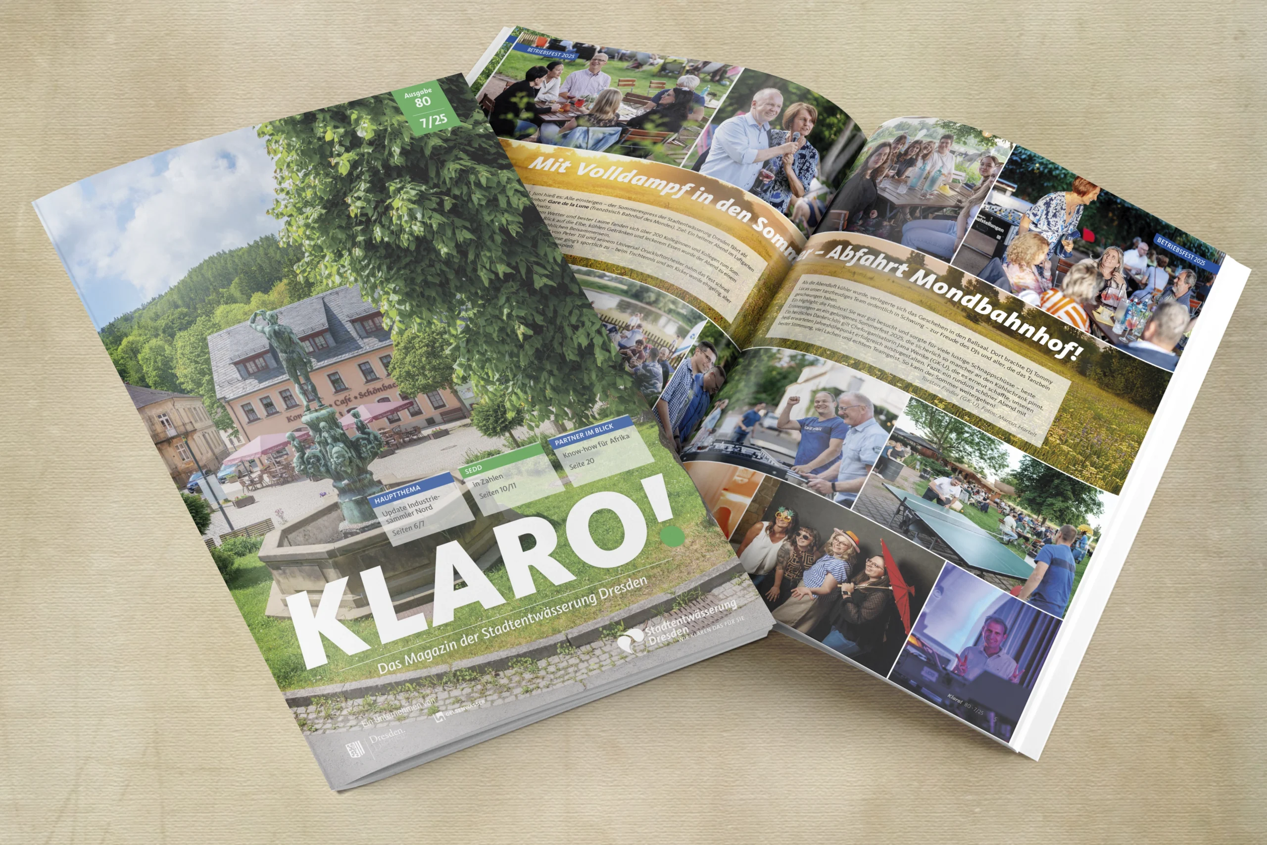 Mitarbeitermagazin der Stadtentwässerung Dresden